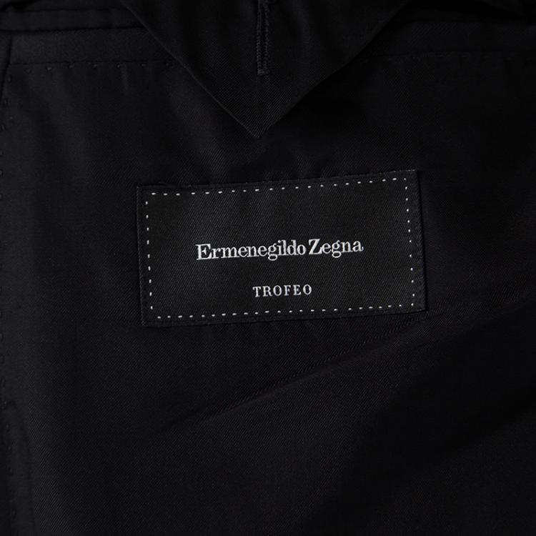 مملوكة مسبقًا Ermenegildo Zegna Trofeo Black Wool Blazer XXXL