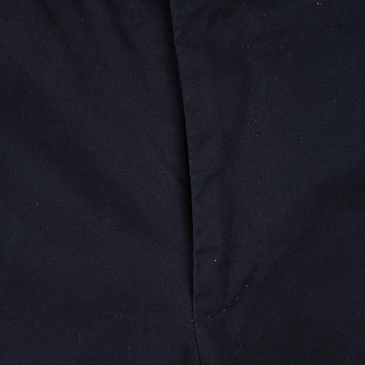 Pre Owned Ermenegildo Zegna Navy Blue Cotton Regular Fit Trousers M