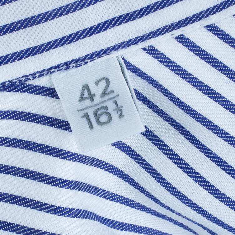 Pre Owned Ermenegildo Zegna Monochrome Pinstripe Formal Shirt M