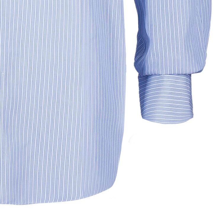 Pre Owned Ermenegildo Zegna Mens Blue Striped Shirt L