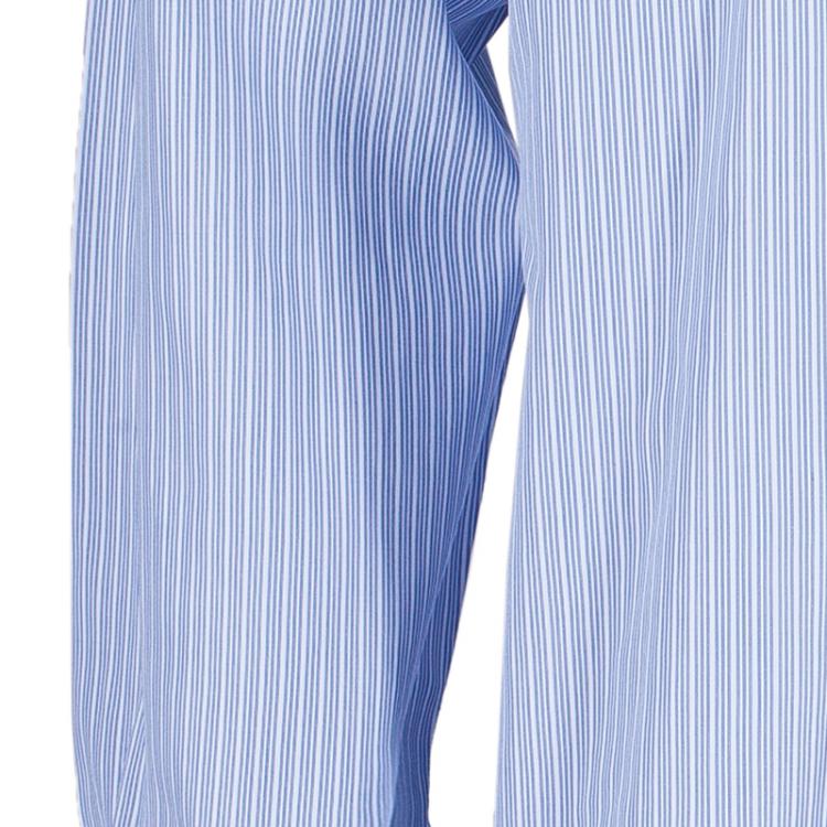 Pre Owned Ermenegildo Zegna Mens Blue Striped Shirt L
