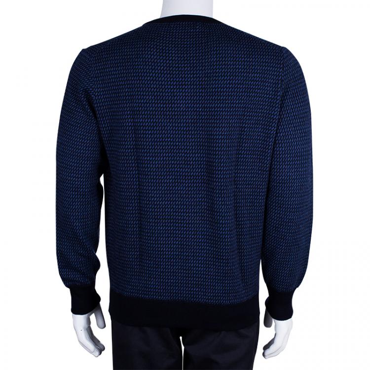 Pre Owned Ermenegildo Zegna Men's Navy Blue Sweater L