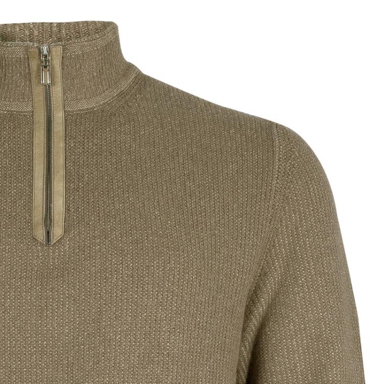 Pre Owned Ermenegildo Zegna Men's Beige Cashmere Sweater XL