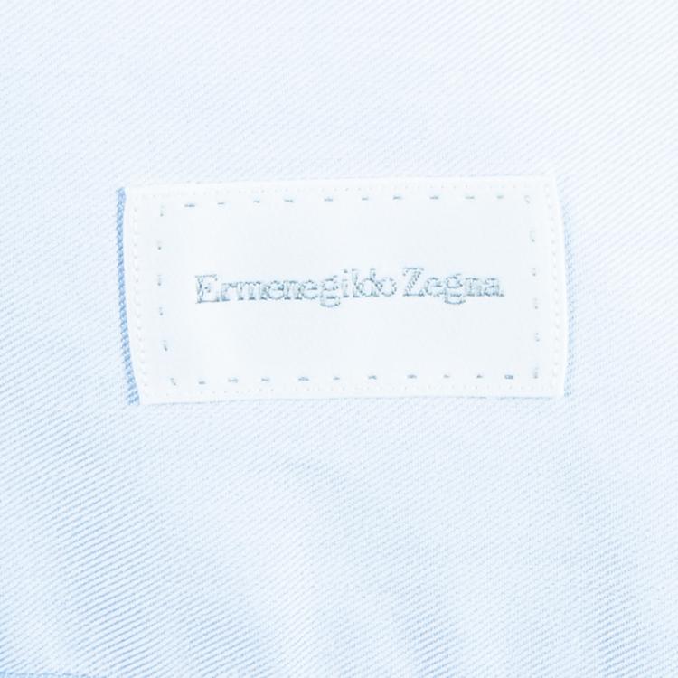 Pre Owned Ermenegildo Zegna Men's Pale Blue Shirt L