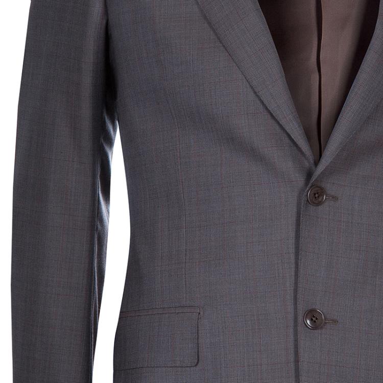 Pre Owned Ermenegildo Zegna Men's Brown Wool Suit M