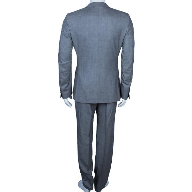 Pre Owned Ermenegildo Zegna  Grey Wool Suit M