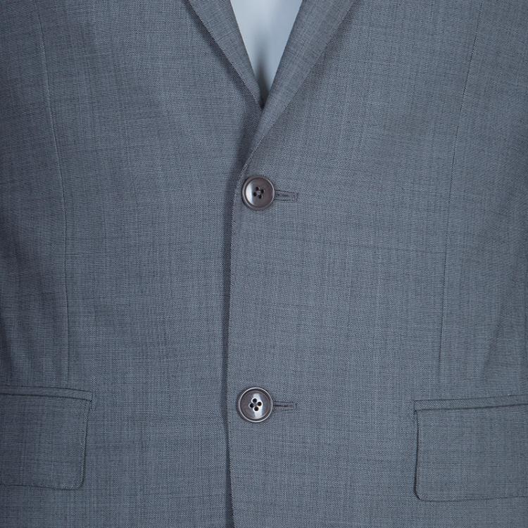 Pre Owned Ermenegildo Zegna  Grey Wool Suit M
