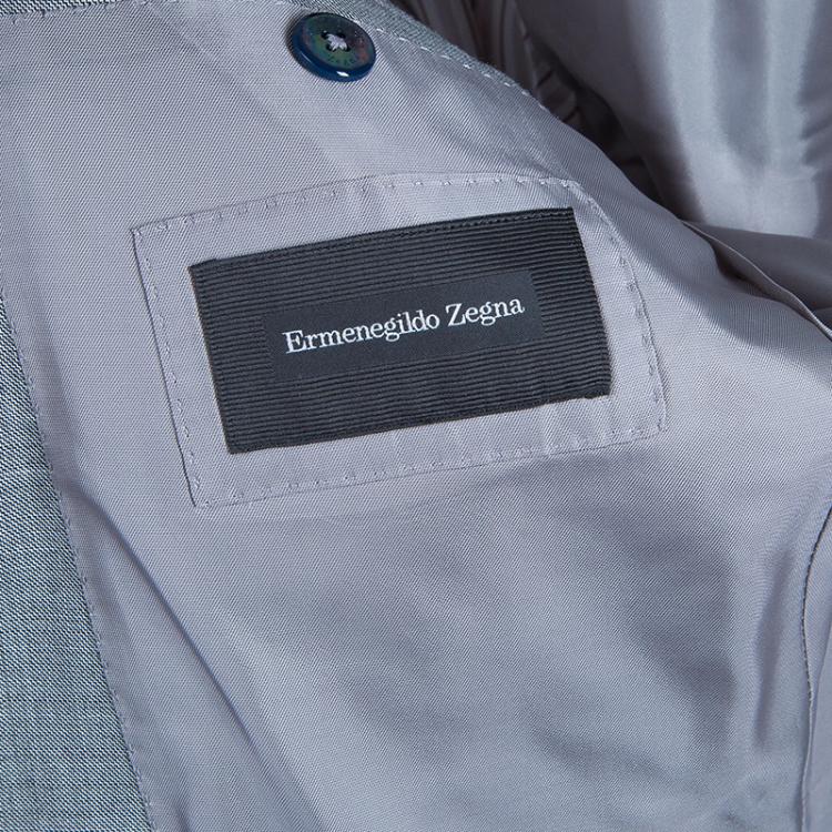 Pre Owned Ermenegildo Zegna  Grey Wool Suit M