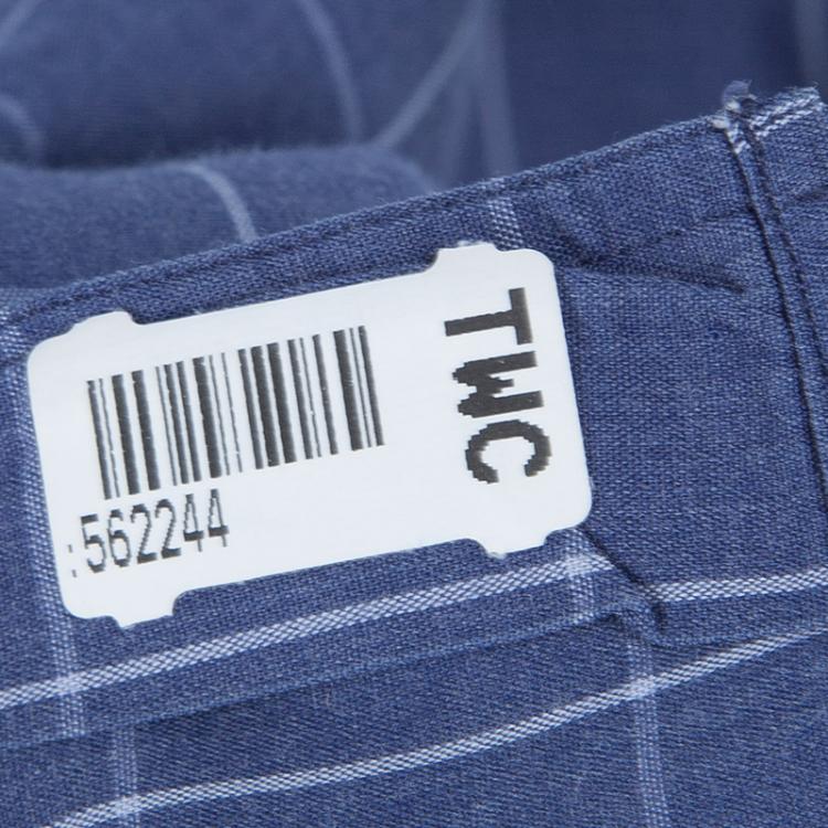 Pre Owned Ermenegildo Zegna Dark Blue Checked Shirt M