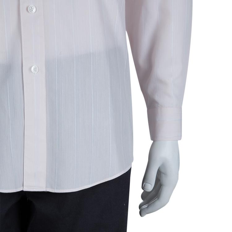 Pre Owned Ermenegildo Zegna Light Pink Striped Long Sleeve Buttondown Shirt XL