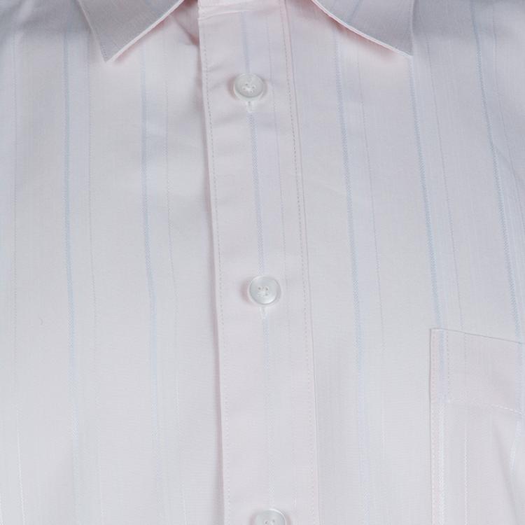 Pre Owned Ermenegildo Zegna Light Pink Striped Long Sleeve Buttondown Shirt XL