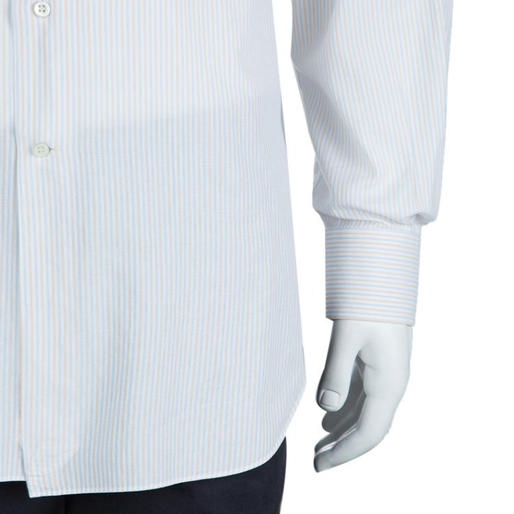 Pre Owned Ermenegildo Zegna Multicolor Striped Long Sleeve Buttondown Cotton Shirt L