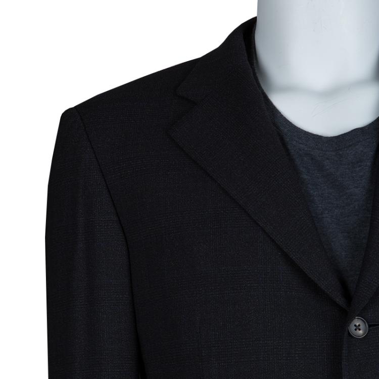 Pre Owned Ermenegildo Zegna Napoli Couture Dark Grey Blazer XL