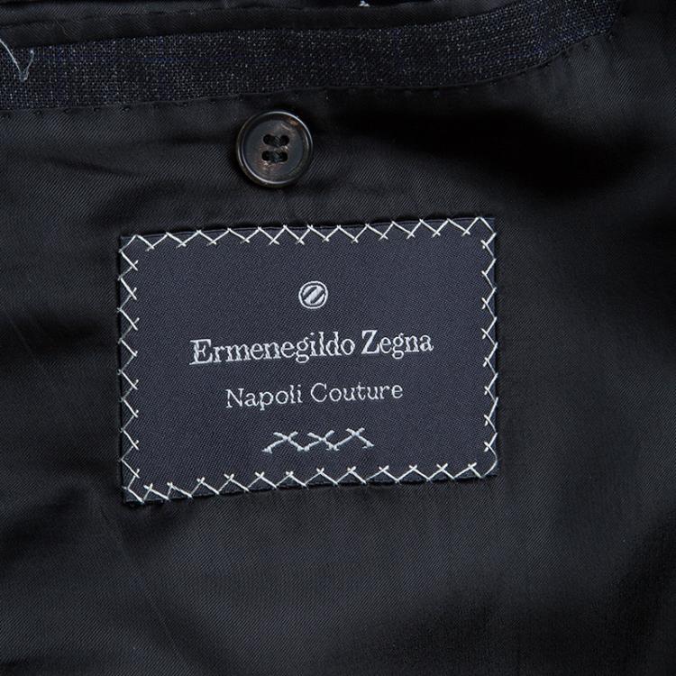 Pre Owned Ermenegildo Zegna Napoli Couture Dark Grey Blazer XL