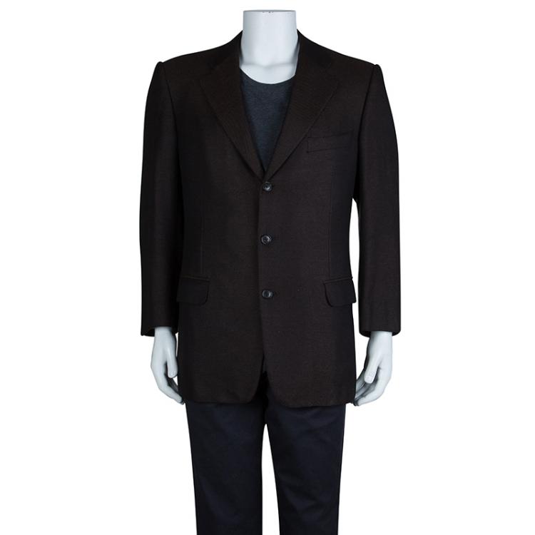 Pre Owned Ermenegildo Zegna Brown Blazer L