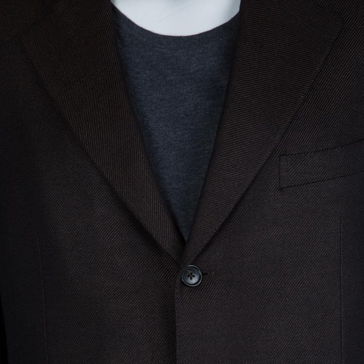 Pre Owned Ermenegildo Zegna Brown Blazer L