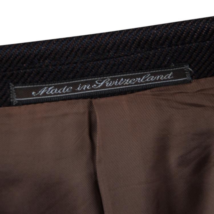 Pre Owned Ermenegildo Zegna Brown Blazer L