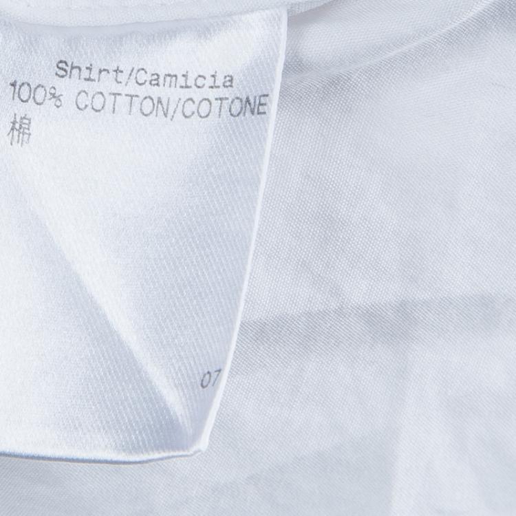 Pre Owned Ermenegildo Zegna White Long Sleeve Buttondown Cotton Shirt S