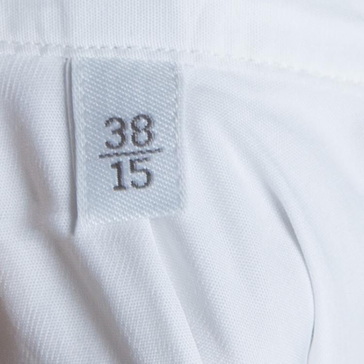 Pre Owned Ermenegildo Zegna White Long Sleeve Buttondown Cotton Shirt S