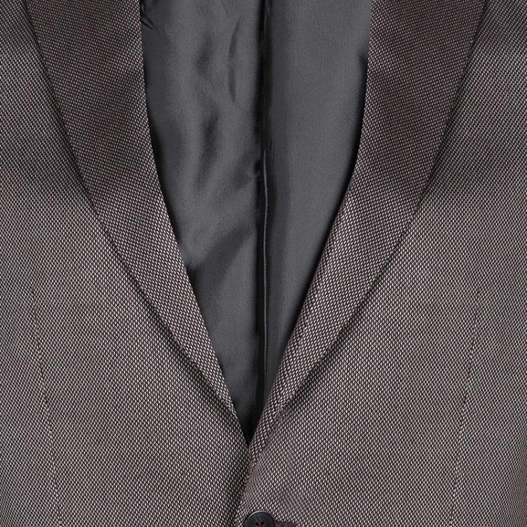 Pre Owned Ermenegildo Zegna Patterned Regular Fit Blazer L