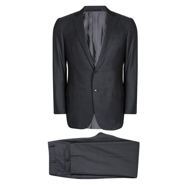 Mens Clothing Suits for Men Ermenegildo Zegna Other Materials Suit in Grey Save 25% Black 