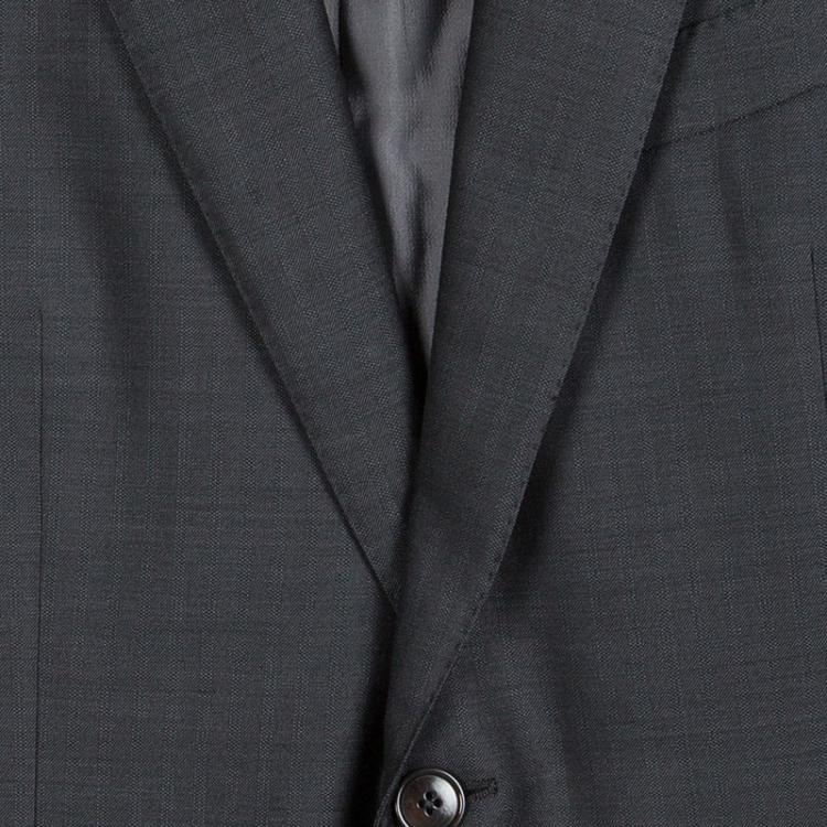 Pre Owned Ermenegildo Zegna Cool Effect Grey Wool Regular Fit Mila Suit L