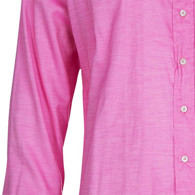 Pre Owned Etro Men's Pink Cotton Shirt L