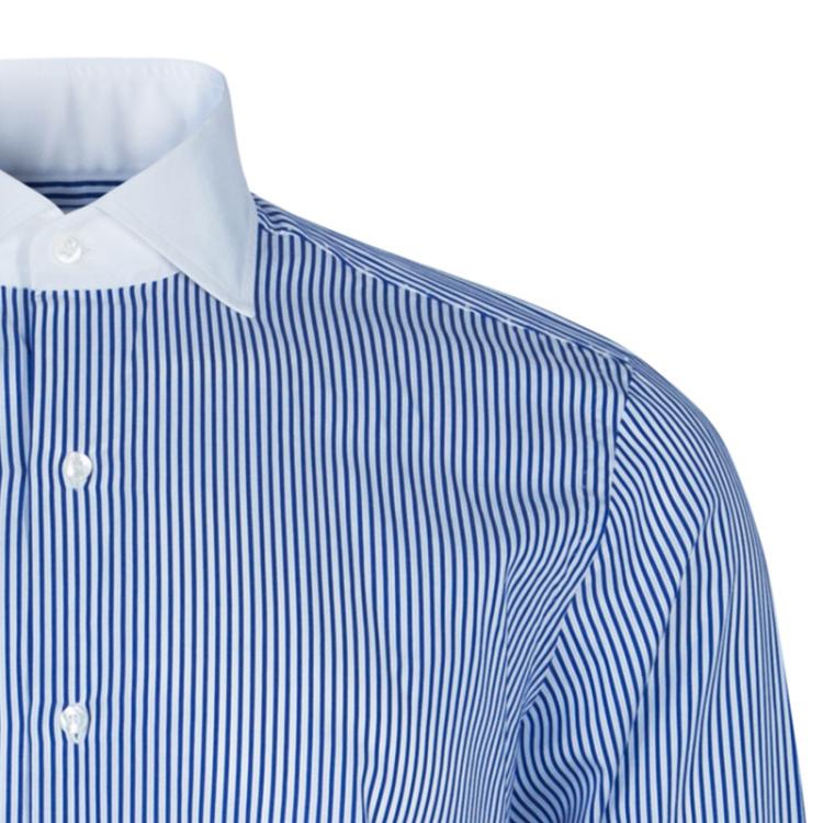 Pre Owned Etro Men's Blue Striped Shirt M