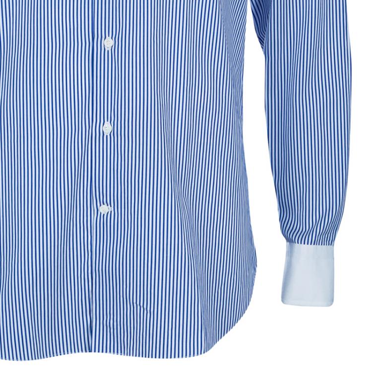 Pre Owned Etro Men's Blue Striped Shirt M
