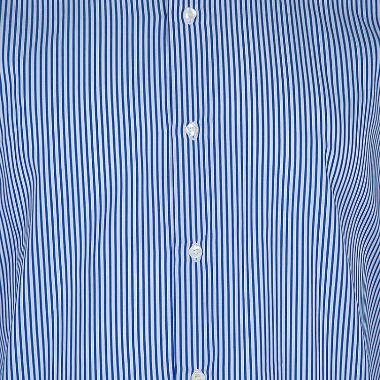 Pre Owned Etro Men's Blue Striped Shirt M