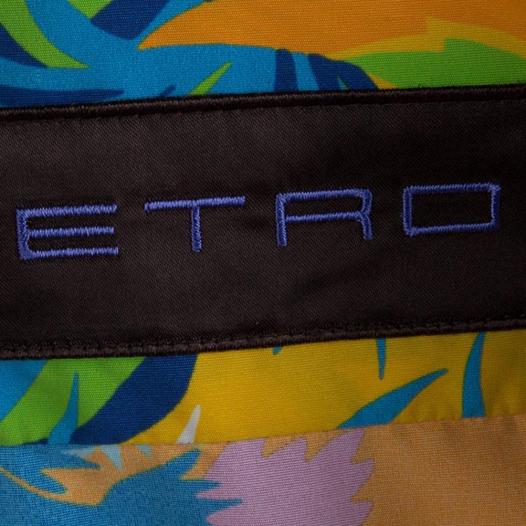 Pre Owned Etro Multicolor Print Long Sleeve Buttondown Shirt XL