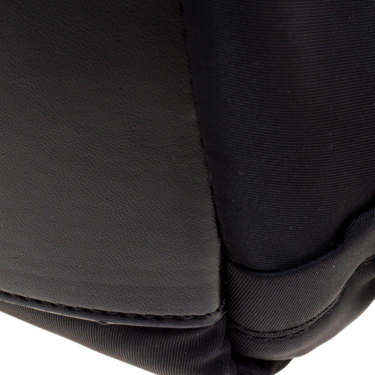 Pre Owned Etro Black Paisley Printed Nylon Backpack