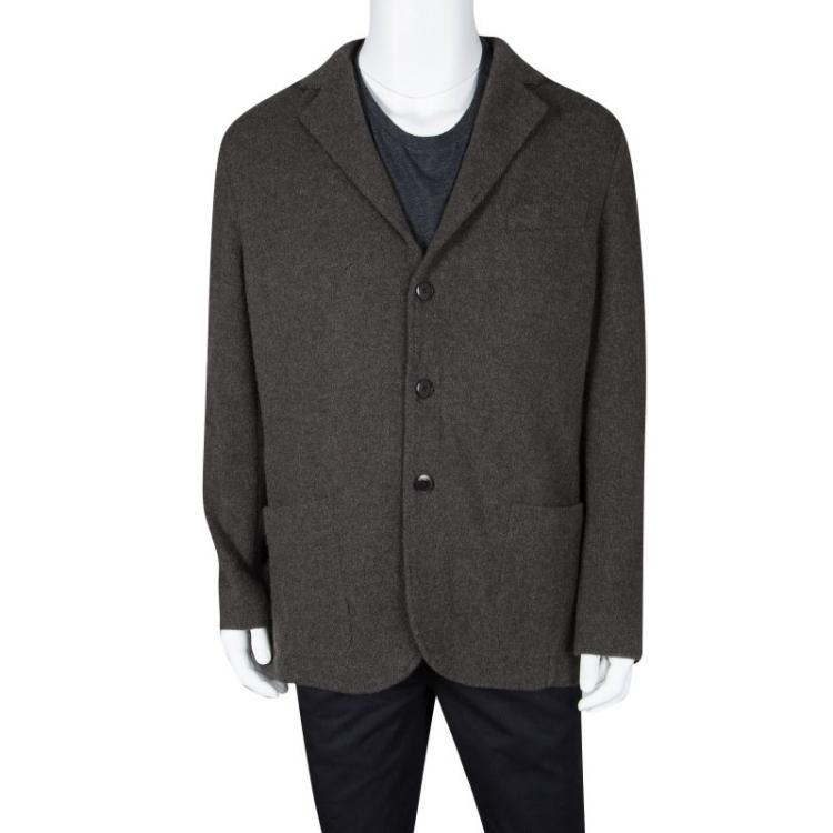 مملوكة مسبقًا Etro Brown Cashmere Coat L
