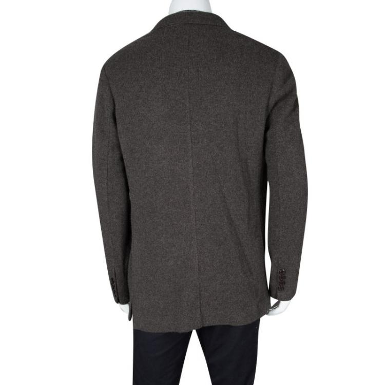 مملوكة مسبقًا Etro Brown Cashmere Coat L