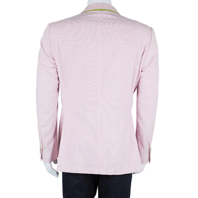Pre Owned Etro Men's Pastel Pink Corduroy Blazer XXL