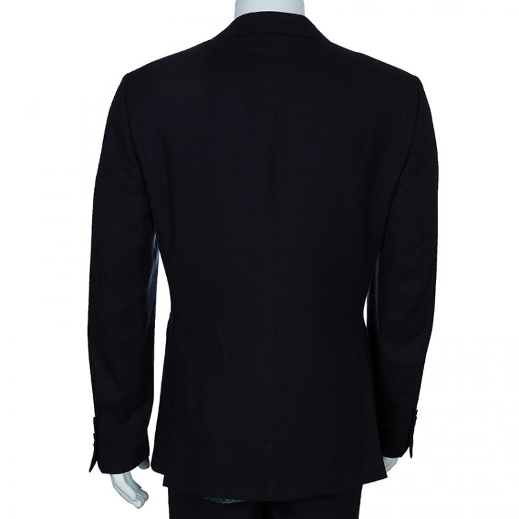 Pre Owned Etro Navy Blue Cashmere Sports Coat XL