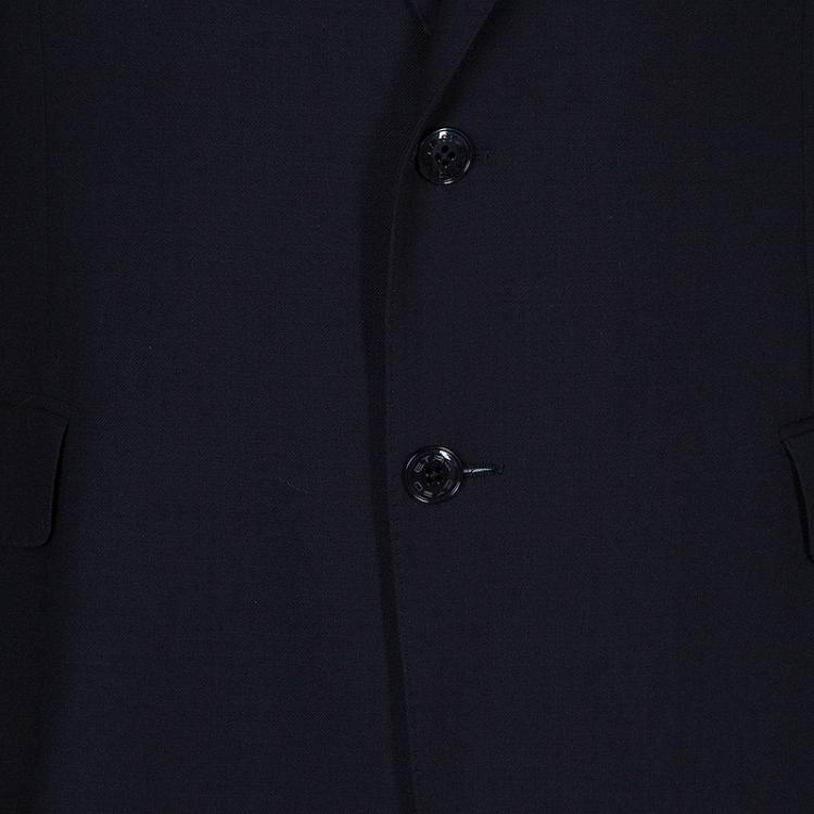 Pre Owned Etro Navy Blue Cashmere Sports Coat XL
