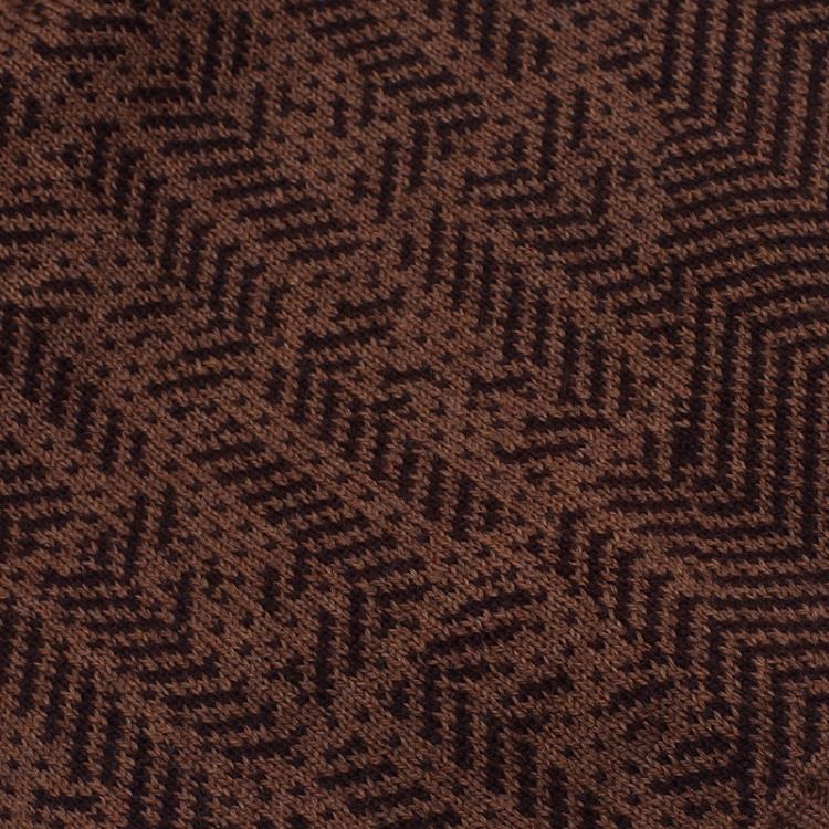 Pre Owned Fendi Brown Woven Wool Beanie