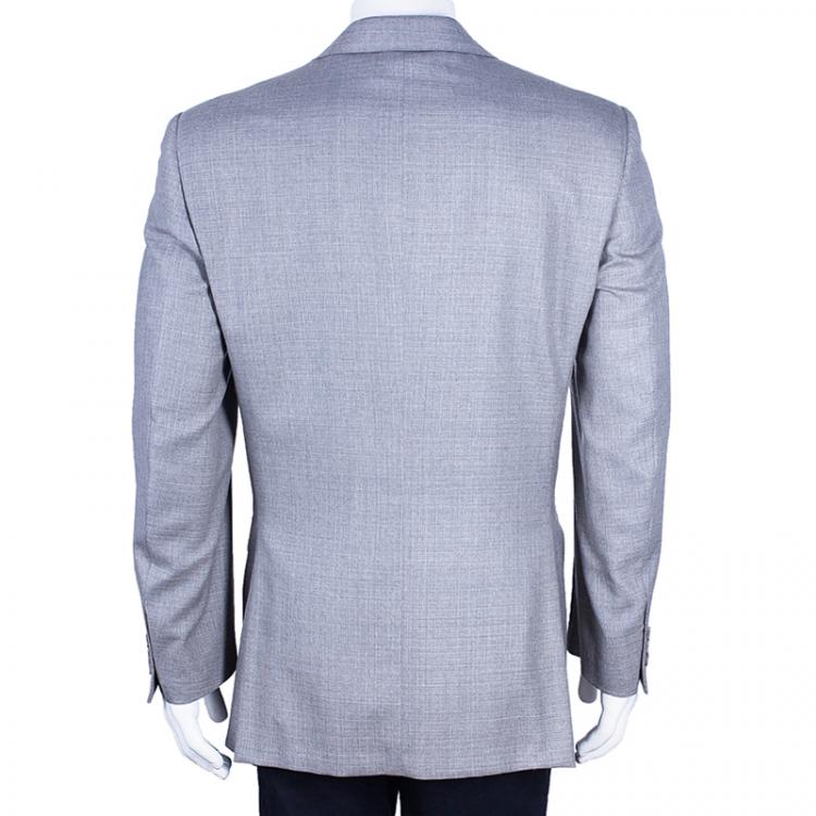 Pre Owned Fendi Men's Grey Wool Blazer L