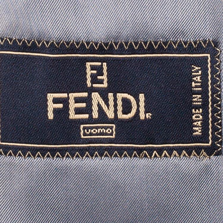 Pre Owned Fendi Men's Grey Wool Blazer L