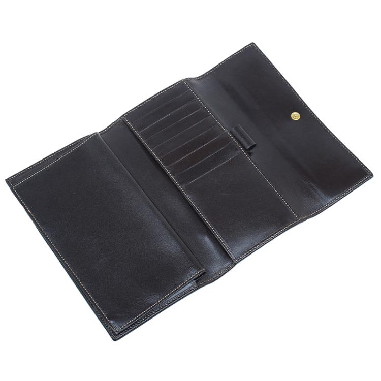 Pre Owned Fendi Zucca Canvas Continental Wallet