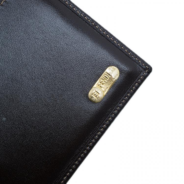 Pre Owned Fendi Zucca Canvas Continental Wallet