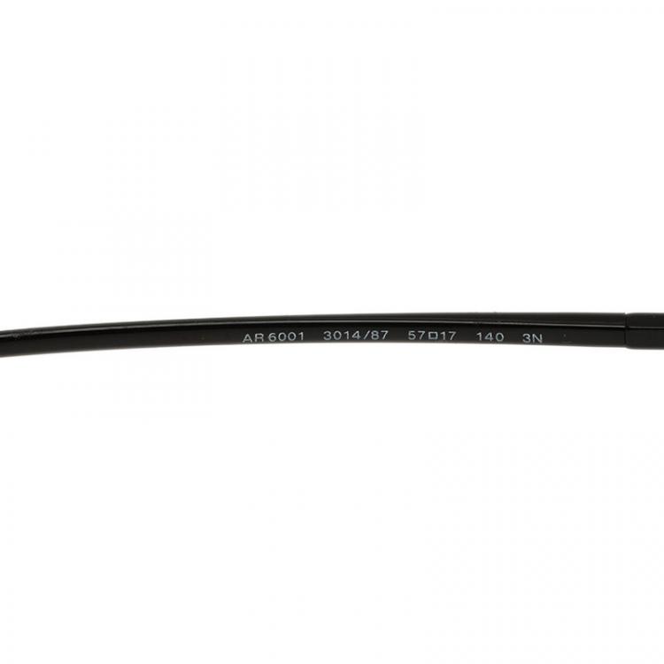 Pre Owned Giorgio Armani Black 6001 Sunglasses