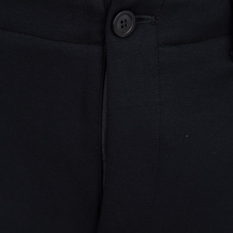 Pre Owned Giorgio Armani FW'15 Navy Blue Jersey Pants M