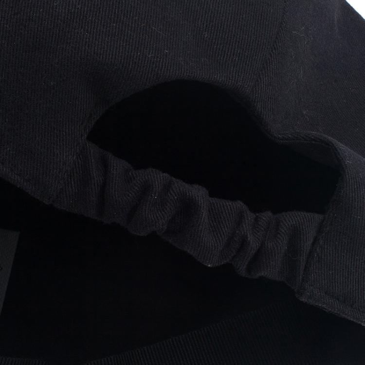 Pre Owned Giorgio Armani Black Logo Baseball Cap Size 60