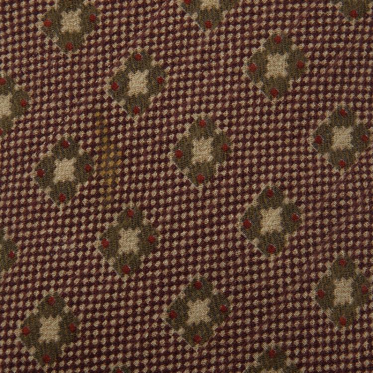 Pre Owned Giorgio Armani Brown Floral Silk Tie 