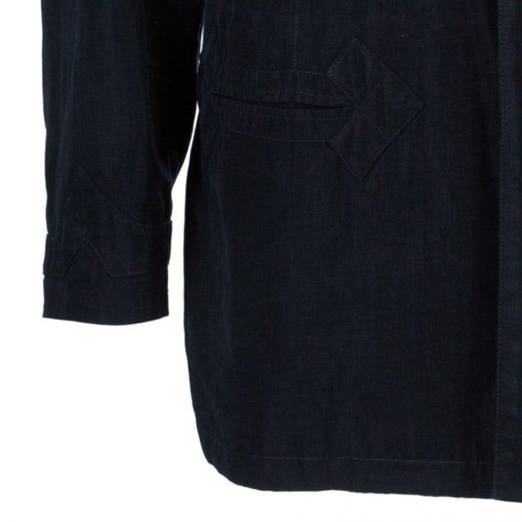 Pre Owned Giorgio Armani Navy Light Blazer EU 52