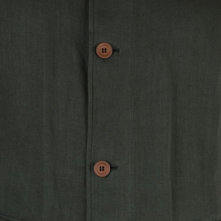 Pre Owned Giorgio Armani Mens Olive Green Jacket L