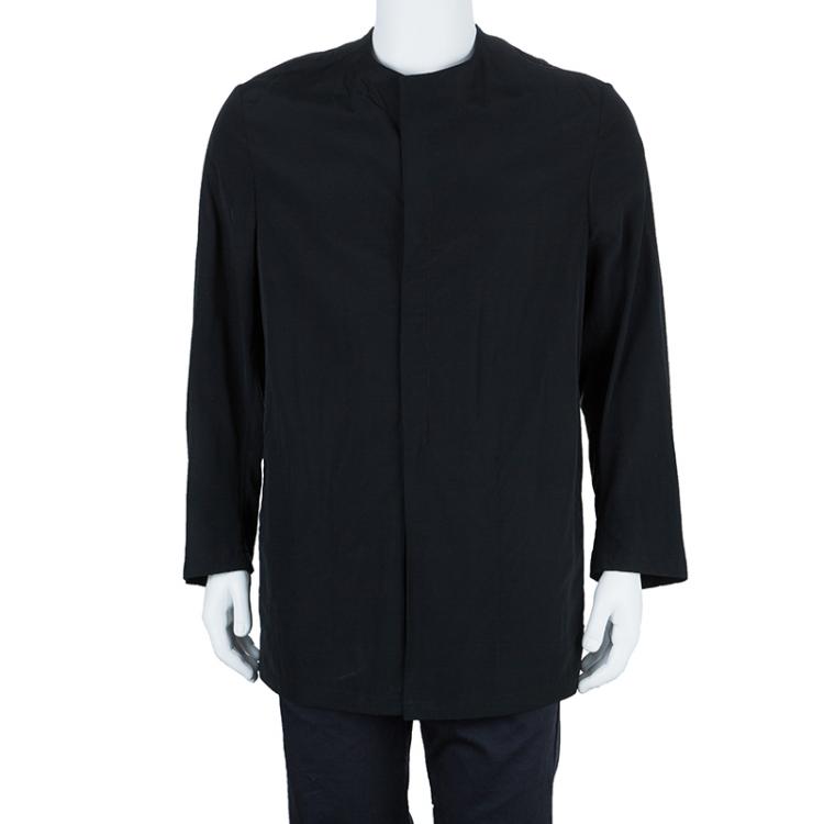 Pre Owned Giorgio Armani Black Technical Jacket L