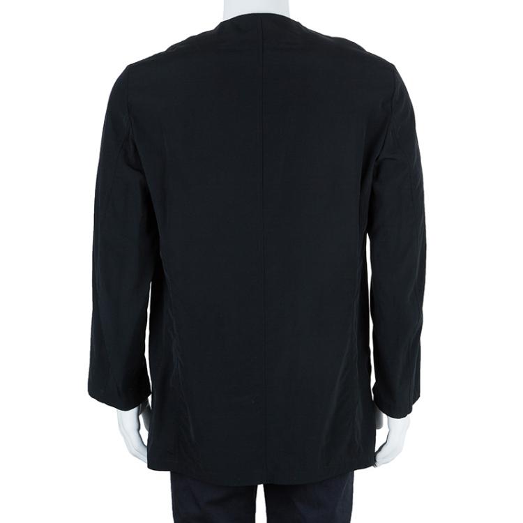 Pre Owned Giorgio Armani Black Technical Jacket L